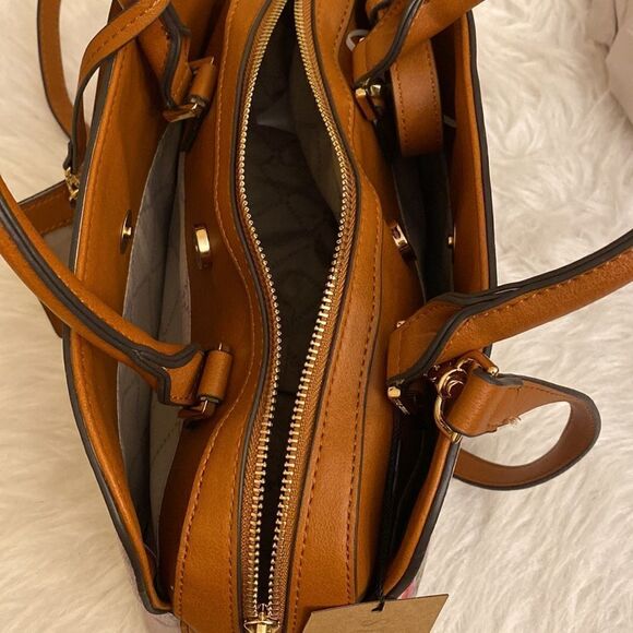 NWT Steve Madden (BFelipe) Satchel/ Crossbody Bag SM Logo w / Floral Design - Picture 14 of 16